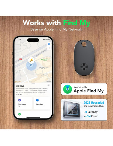 Air Tags 4 Pack Aowoka - Rastreador Bluetooth IP67 para iOS