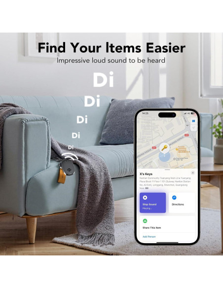 Air Tags 4 Pack Aowoka - Rastreador Bluetooth IP67 para iOS Air Tags 4 Pack Aowoka - Rastreador Bluetooth IP67 para iOS