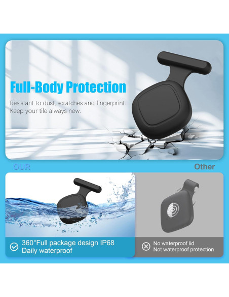 Funda de Silicona LAKSDIURT para Tile Life360 Mate 2024 - 2 Pcs