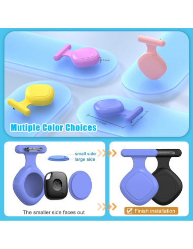 Funda de Silicona LAKSDIURT para Tile Life360 Mate 2024 - 2 Pcs