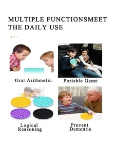 Set 10 Juguetes Antiestrés Multicolor Push Pop - Xiamen GXC 2