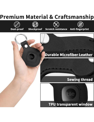 Funda Protectora CaSZLUTION para Tile Mate 2022/2024 - Negro