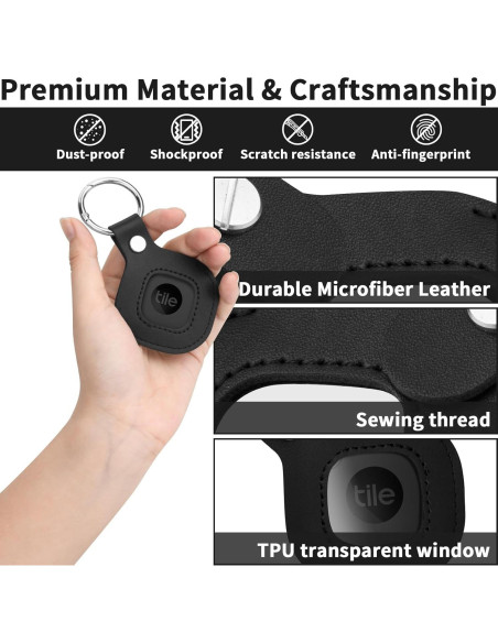 Funda Protectora CaSZLUTION para Tile Mate 2022/2024 - Negro