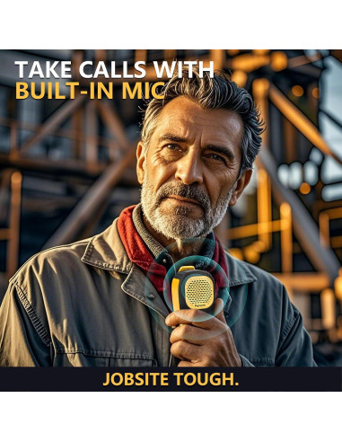 Altavoz Bluetooth portátil Envo amarillo IPX7 clip 30h