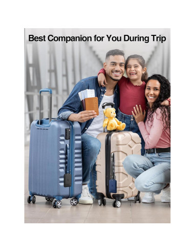 Etiqueta de Equipaje Inteligente TopMade con Find My, Azul