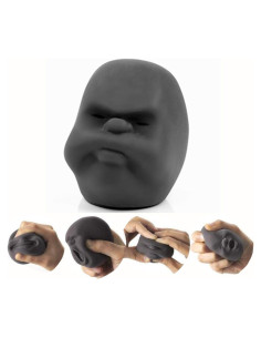 Bola de Estrés Facial Michpong - Juguete Sensorial Negro