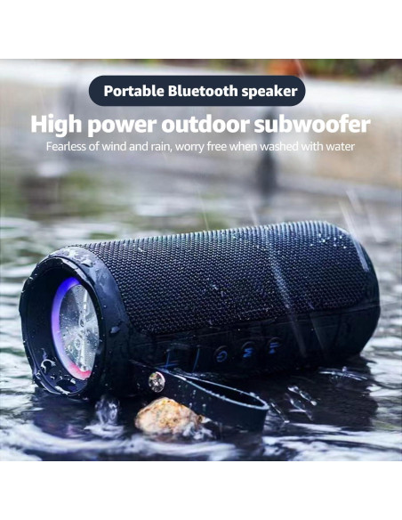 Altavoz Inalámbrico ZZA K5 24W Impermeable 360 para Playa