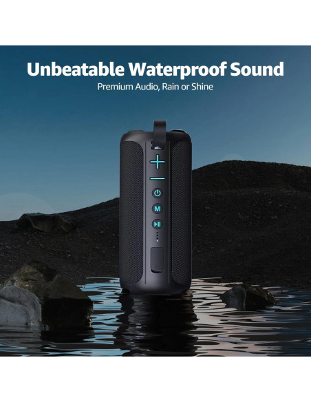 Altavoz Inalámbrico ZZA K5 24W Impermeable 360 para Playa