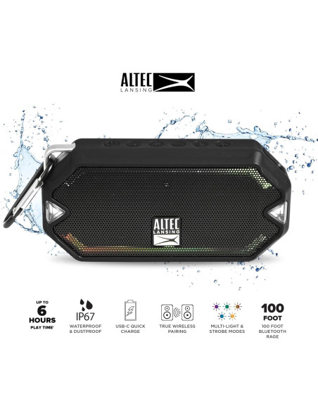 Altavoz Inalámbrico Bluetooth Altec Lansing HydraMini IP67