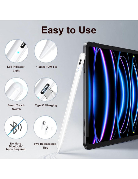 Bolígrafo Estilográfico Rgar Negro 2 Piezas para Tablets