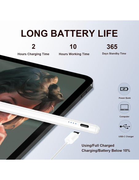 Bolígrafo Estilográfico Rgar Negro 2 Piezas para Tablets