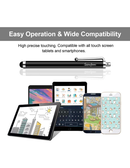 Bolígrafos Stylus Home 10 Unidades Alta Precisión para Pantallas Táctiles