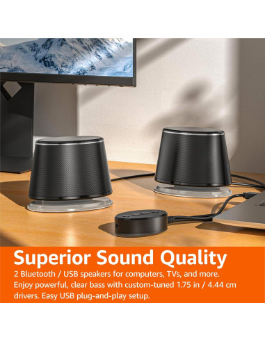 Altavoces Multimedia Bluetooth Amazon Basics FA620BT 2.0