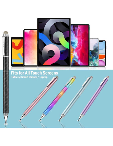 Bolígrafo Estilográfico Capacitivo Yacig 4 en 1 Negro