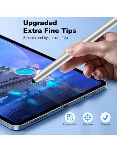 4 Bolígrafos Stylus 2-en-1 Woycey para Pantallas Táctiles