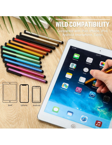 Bolígrafos Estilográficos Universales Outus - 120 Piezas, 12 Colores