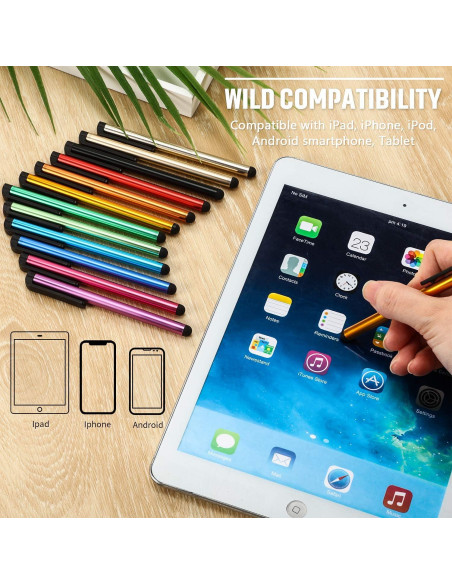 Bolígrafos Estilográficos Universales Outus - 120 Piezas, 12 Colores