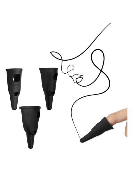 3 Estilógrafos de Silicona Táctil PKRFCJ para Tablets y Móviles