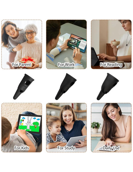 3 Estilógrafos de Silicona Táctil PKRFCJ para Tablets y Móviles