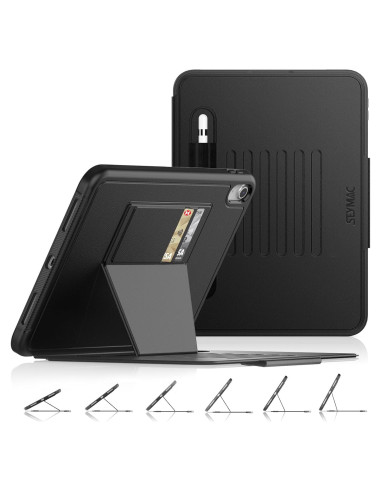 Estuche SEYMAC para iPad 11"/10.9" A16 Generación 2025/2022 Negro