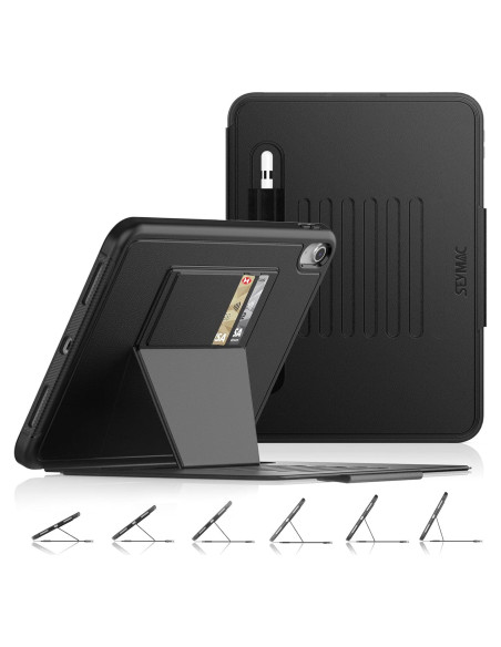 Estuche SEYMAC para iPad 11"/10.9" A16 Generación 2025/2022 Negro