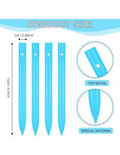 Bolígrafos de Reemplazo Flutesan para Tableta LCD 4 Pcs Azul 2