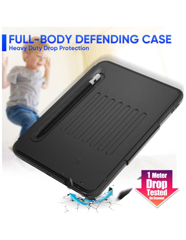 Estuche SEYMAC para iPad 11"/10.9" A16 Generación 2025/2022 Negro