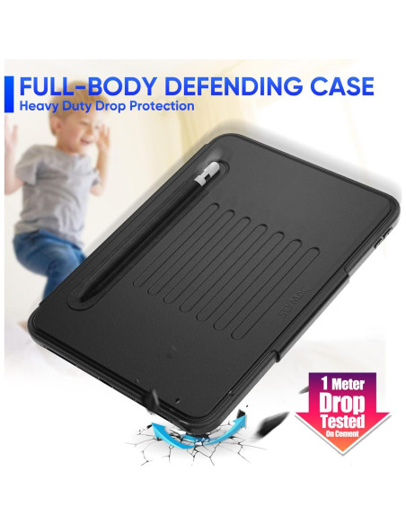Estuche SEYMAC para iPad 11"/10.9" A16 Generación 2025/2022 Negro