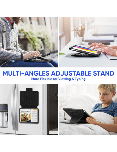 Estuche SEYMAC para iPad 11"/10.9" A16 Generación 2025/2022 Negro