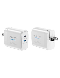Cargador GaN 65W Doble USB C Gigastone - 2 Paquete