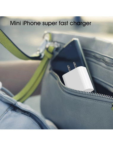 Cargador Rápido USB C iGENJUN 20W 4 Pack Adaptador Blanco