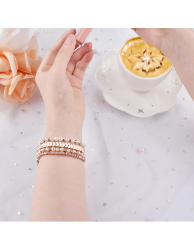 Pulsera Boho de Perlas VISOOM para Samsung Galaxy Watch 40/44mm