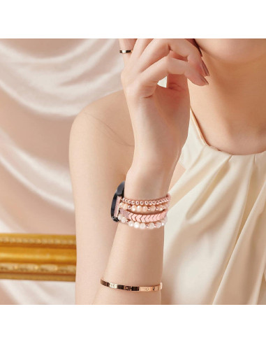 Pulsera Boho de Perlas VISOOM para Samsung Galaxy Watch 40/44mm