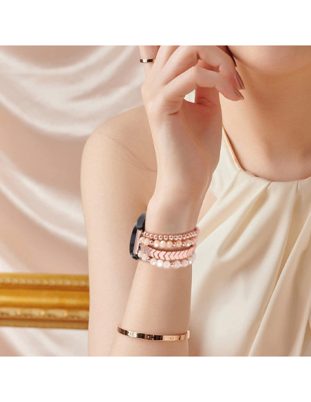 Pulsera Boho de Perlas VISOOM para Samsung Galaxy Watch 40/44mm