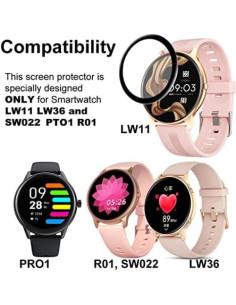 Protector de Pantalla 3D SMAATE para Reloj Inteligente 1.28" 2