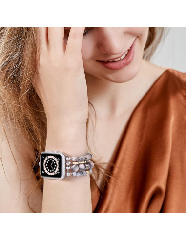 Pulsera Boho de Perlas VISOOM para Apple Watch 38-42mm