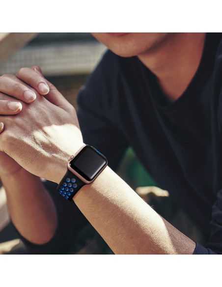 Correas Deportivas de Silicona Lerobo 3 Pack para Apple Watch