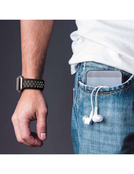 Correas Deportivas de Silicona Lerobo 3 Pack para Apple Watch