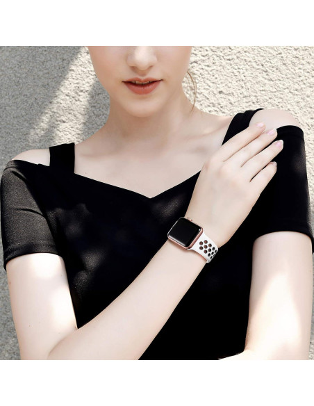 Correas Deportivas de Silicona Lerobo 3 Pack para Apple Watch