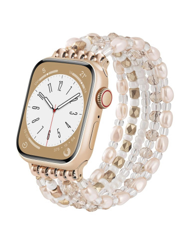 Pulsera Boho VISOOM para Apple Watch 38-42mm Oro Champán