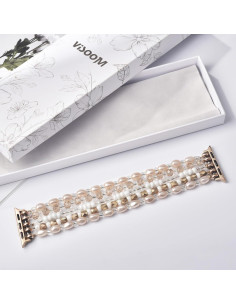Pulsera Boho VISOOM para Apple Watch 38-42mm Oro Champán 2