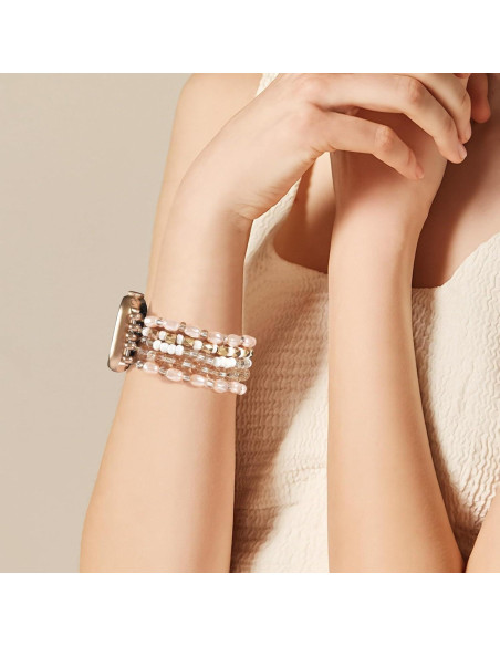 Pulsera Boho VISOOM para Apple Watch 38-42mm Oro Champán