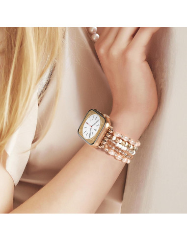 Pulsera Boho VISOOM para Apple Watch 38-42mm Oro Champán