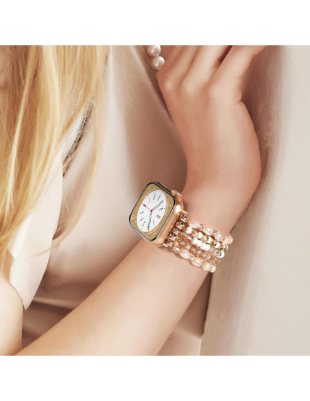 Pulsera Boho VISOOM para Apple Watch 38-42mm Oro Champán