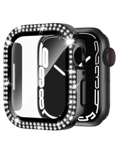 Funda Adepoy para Apple Watch 44mm con Diamantes y Protector