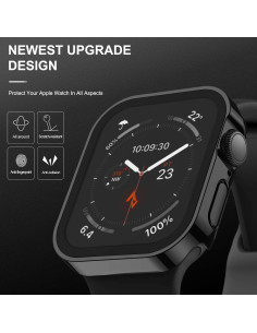 Funda Dura Adepoy para Apple Watch 45mm con Protector Vidrio 2