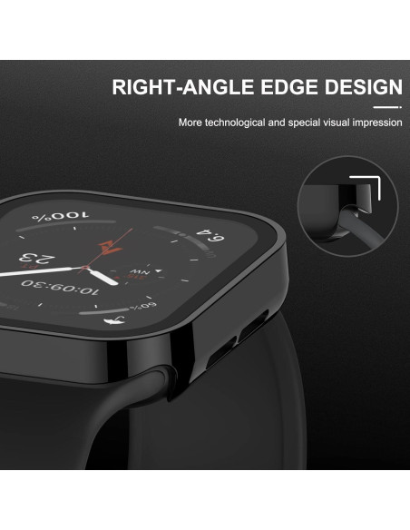 Funda Dura Adepoy para Apple Watch 45mm con Protector Vidrio