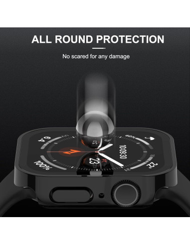 Funda Dura Adepoy para Apple Watch 45mm con Protector Vidrio
