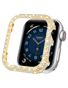 Funda de Metal Brillante Mosonio para Apple Watch 40mm Dorado