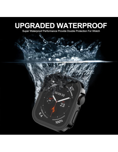 Funda Dura Adepoy para Apple Watch 45mm con Protector Vidrio